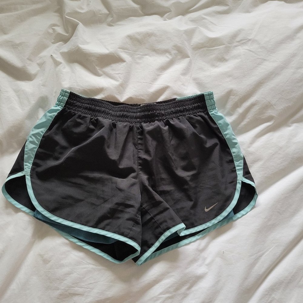 NIKE Blue and Black Shorts with compression shorts